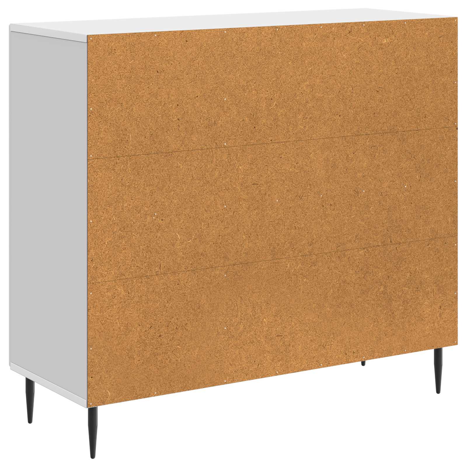 vidaXL Bufet Biały wysoki połysk 89 x 34,5 x 80 cm Drewno inżynieryjne
