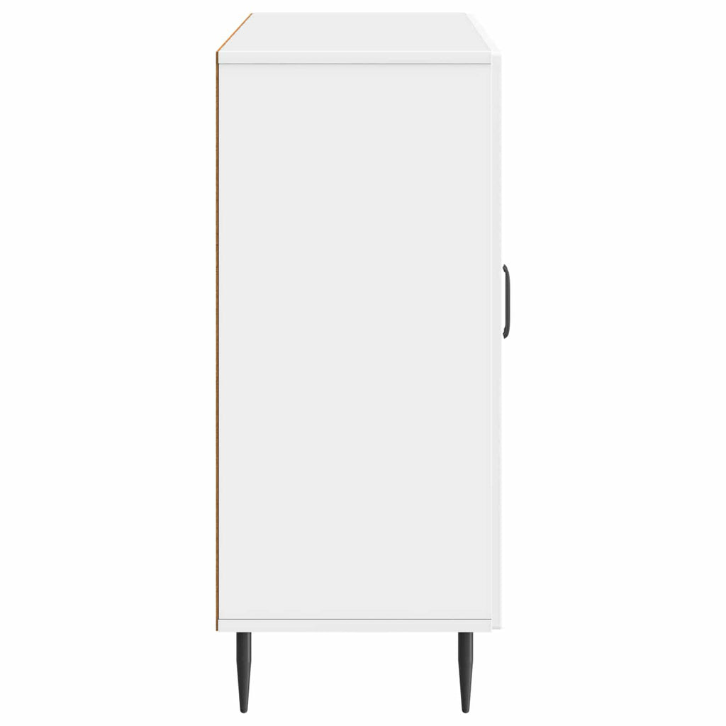 vidaXL Bufet Biały wysoki połysk 89 x 34,5 x 80 cm Drewno inżynieryjne