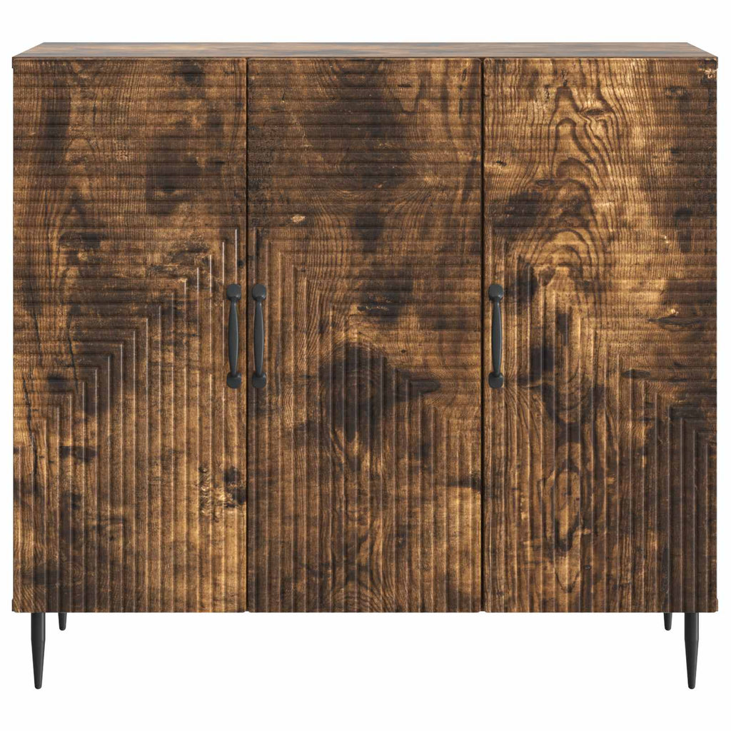 vidaXL Bufet Dąb wędzony 89 x 34,5 x 80 cm Drewno inżynieryjne