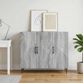 vidaXL Bufet Szary Sonoma 89 x 34,5 x 80 cm Drewno inżynieryjne