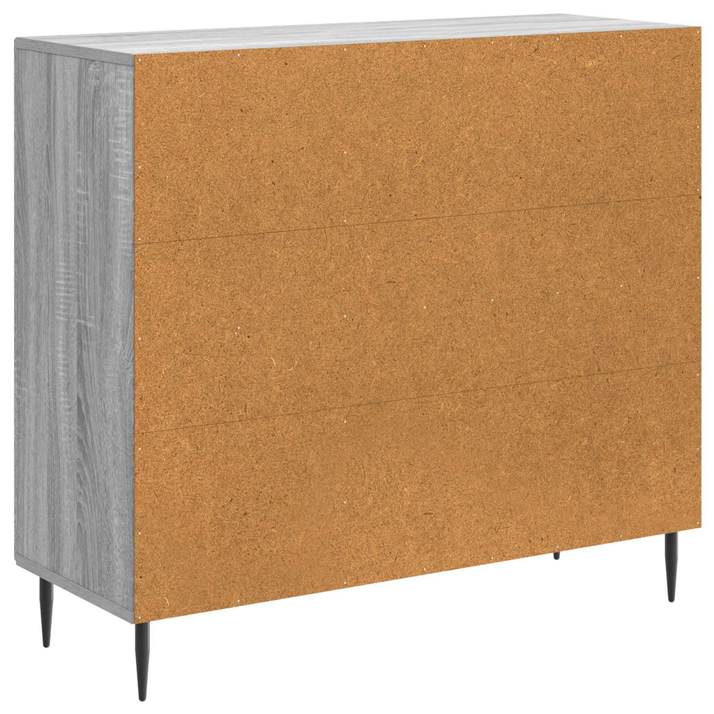 vidaXL Bufet Szary Sonoma 89 x 34,5 x 80 cm Drewno inżynieryjne