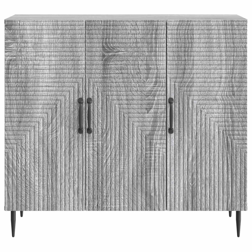 vidaXL Bufet Szary Sonoma 89 x 34,5 x 80 cm Drewno inżynieryjne