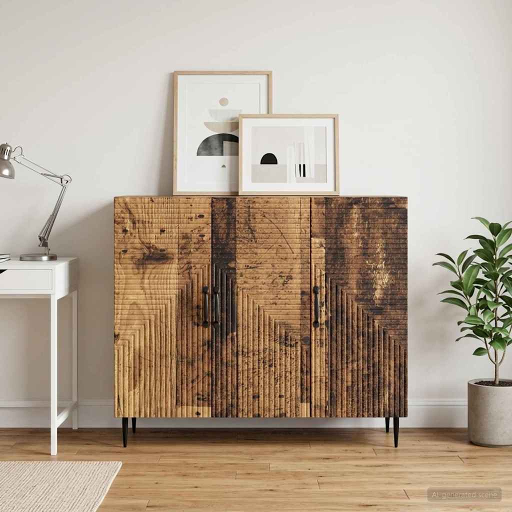 vidaXL Bufet Stare drewno 89 x 34,5 x 80 cm Drewno inżynieryjne