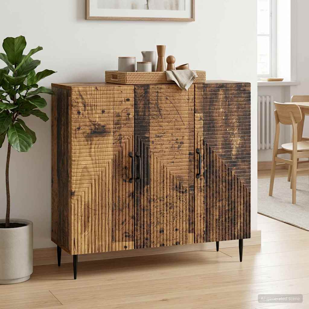 vidaXL Bufet Stare drewno 89 x 34,5 x 80 cm Drewno inżynieryjne