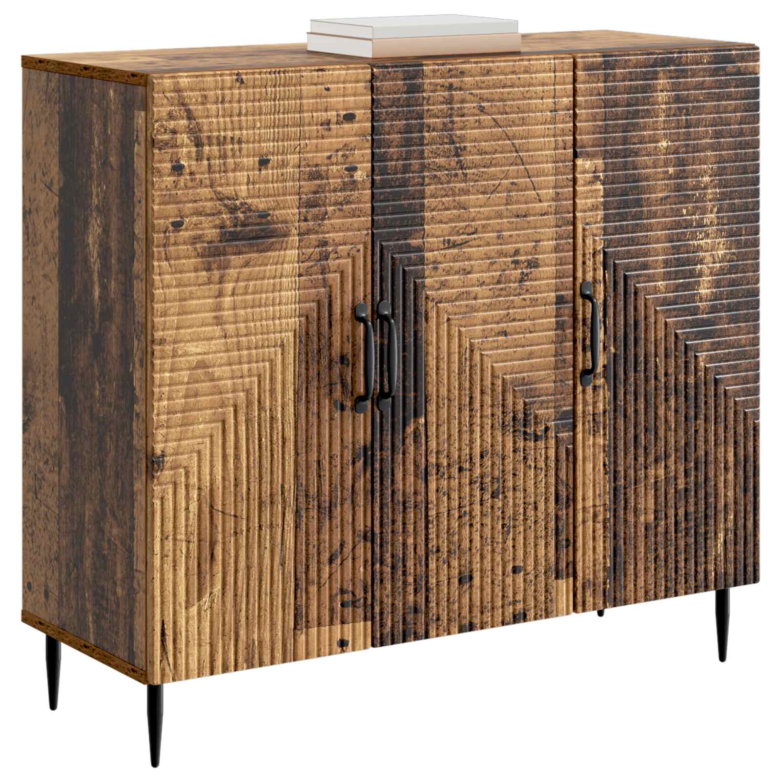 vidaXL Bufet Stare drewno 89 x 34,5 x 80 cm Drewno inżynieryjne