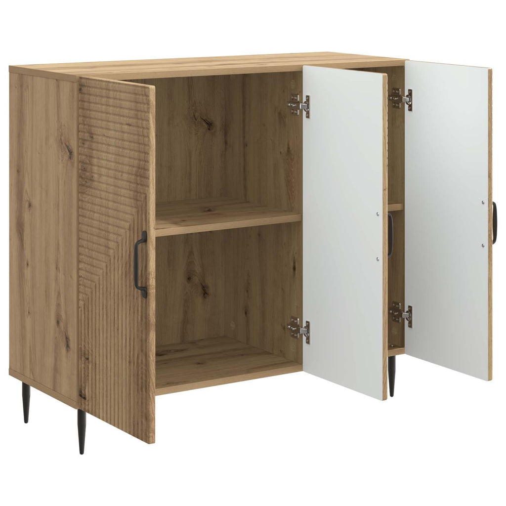 vidaXL Bufet Dąb artisan 89 x 34,5 x 80 cm Drewno inżynieryjne