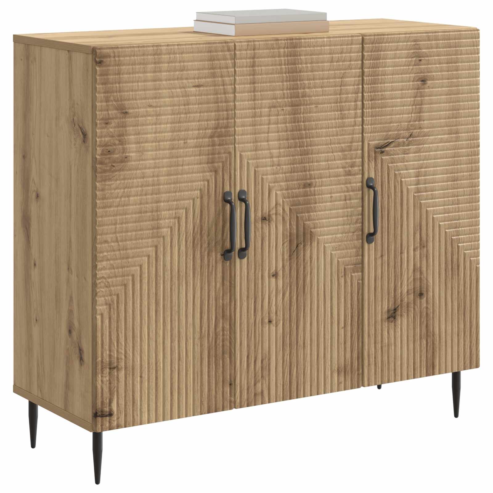 vidaXL Bufet Dąb artisan 89 x 34,5 x 80 cm Drewno inżynieryjne