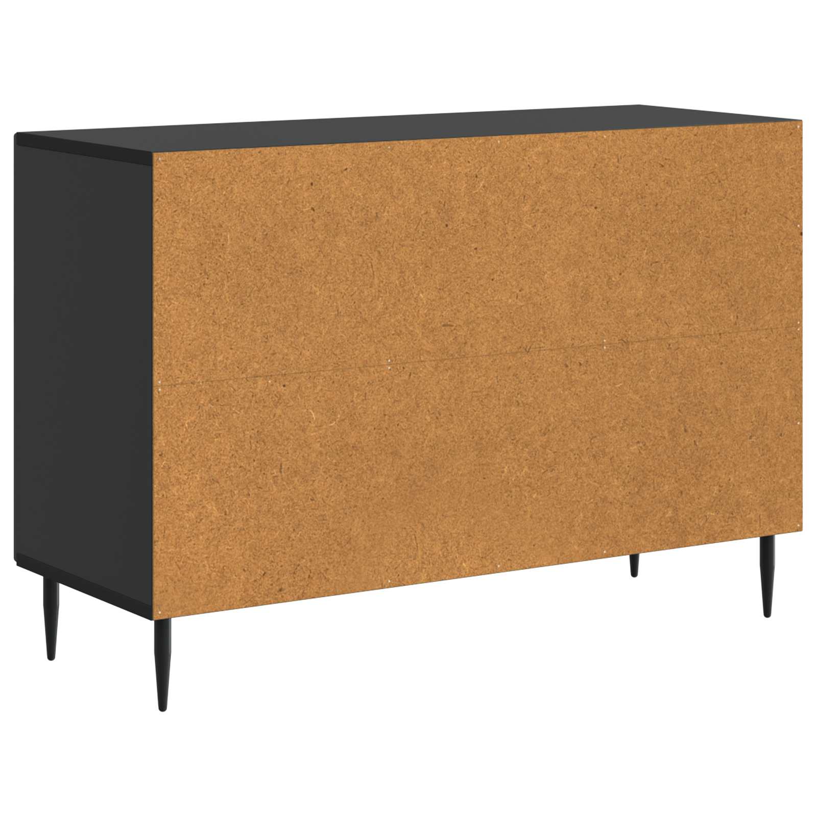 vidaXL Bufet z szufladą Czarny 89 x 34,5 x 60 cm Drewno inżynieryjne