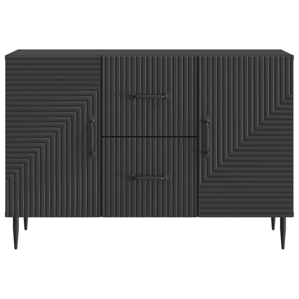 vidaXL Bufet z szufladą Czarny 89 x 34,5 x 60 cm Drewno inżynieryjne