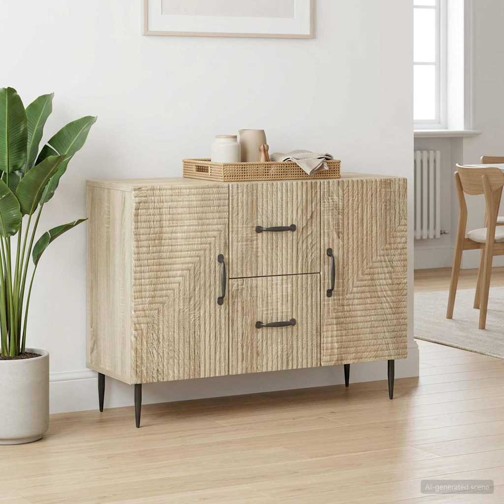 vidaXL Bufet dąb Sonoma 89 x 34,5 x 60 cm Drewno inżynieryjne
