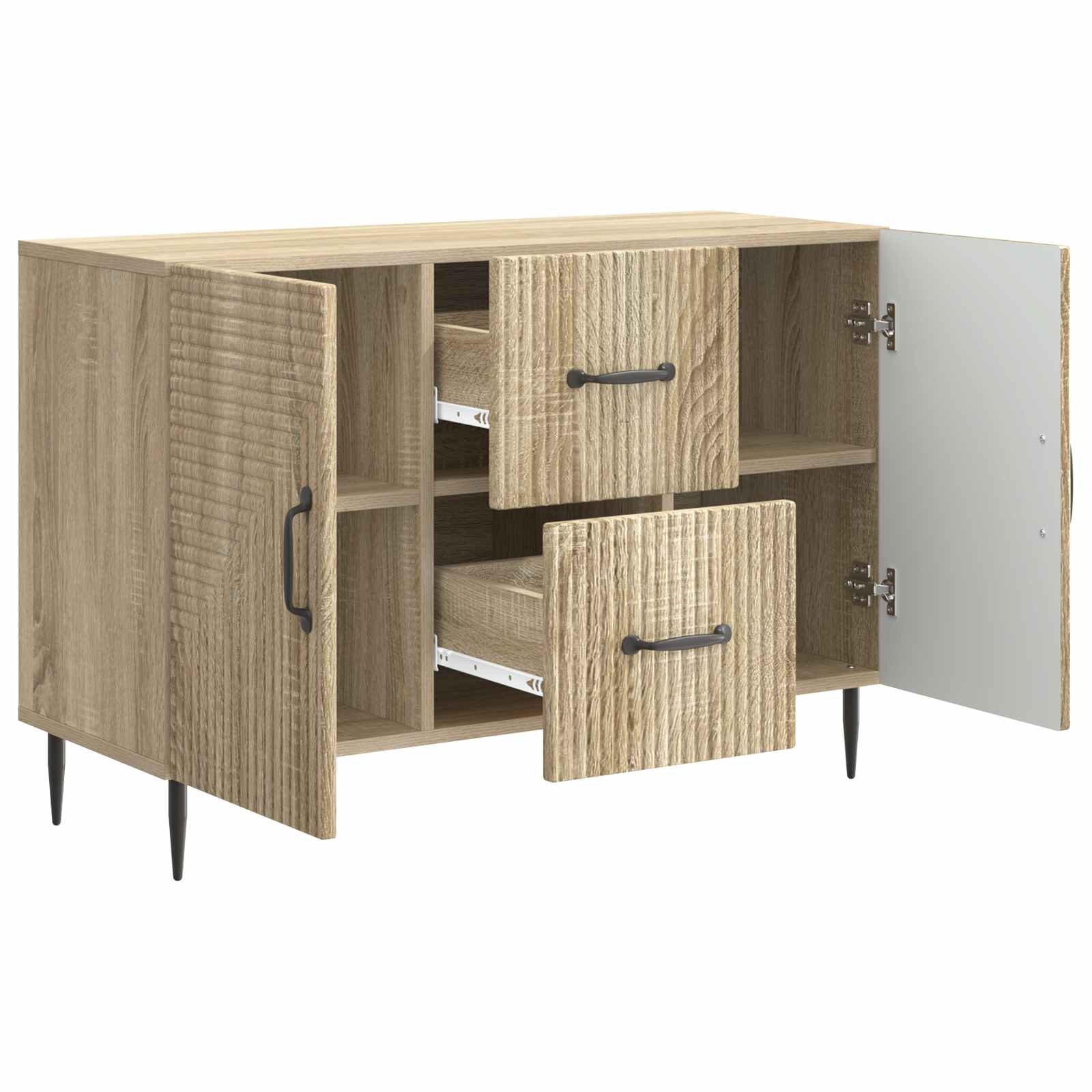 vidaXL Bufet dąb Sonoma 89 x 34,5 x 60 cm Drewno inżynieryjne