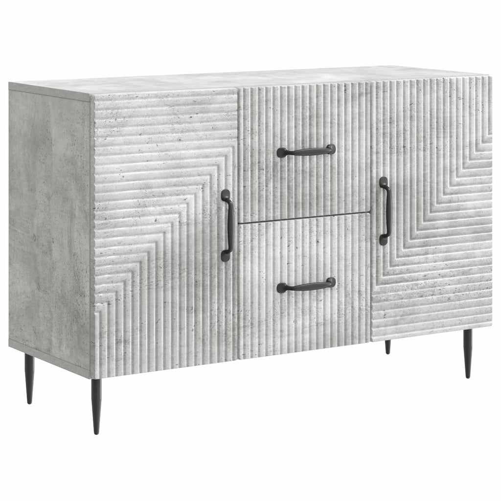 vidaXL Bufet Betonowy szary 89 x 34,5 x 60 cm Drewno inżynieryjne