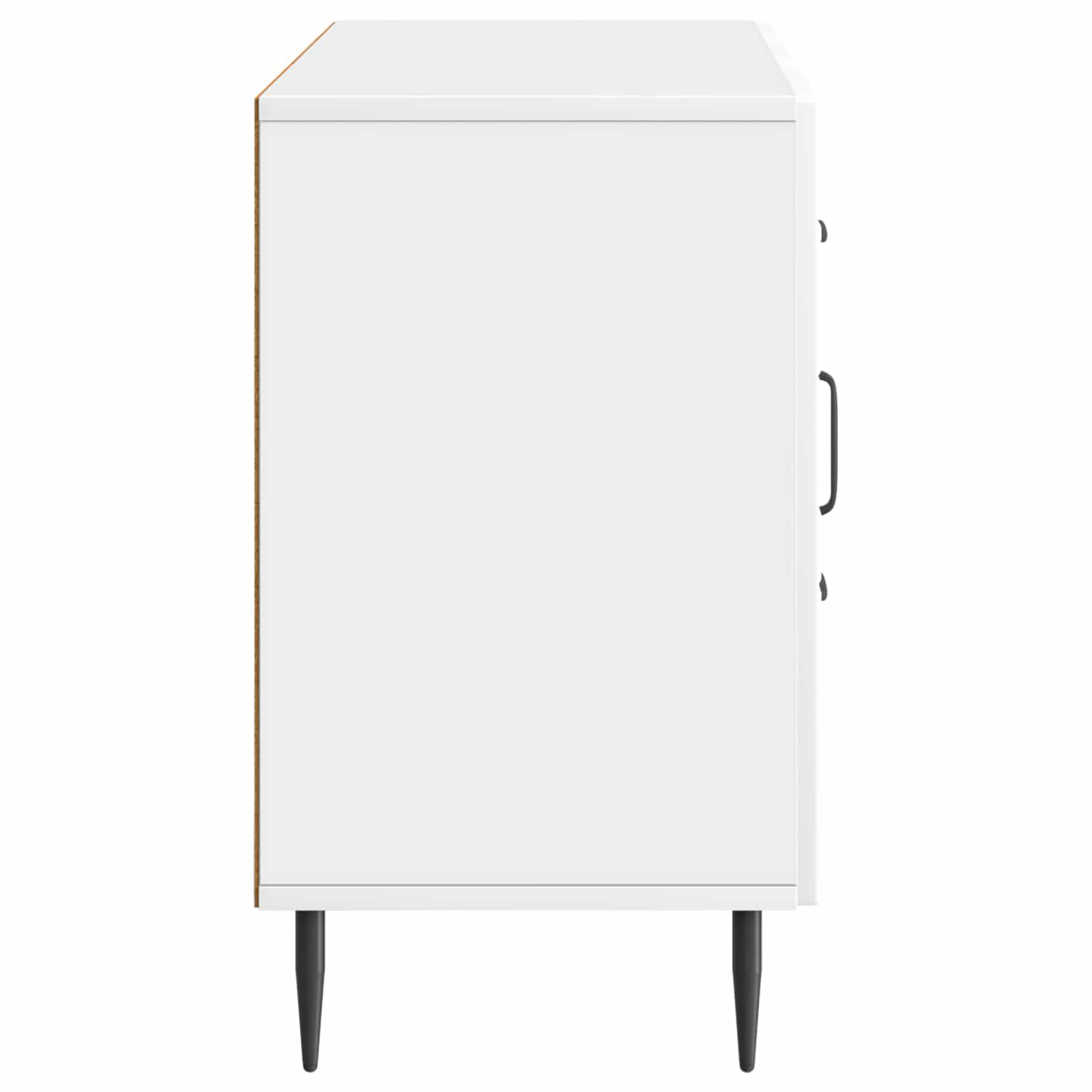 vidaXL Bufet Biały wysoki połysk 89 x 34,5 x 60 cm Drewno inżynieryjne