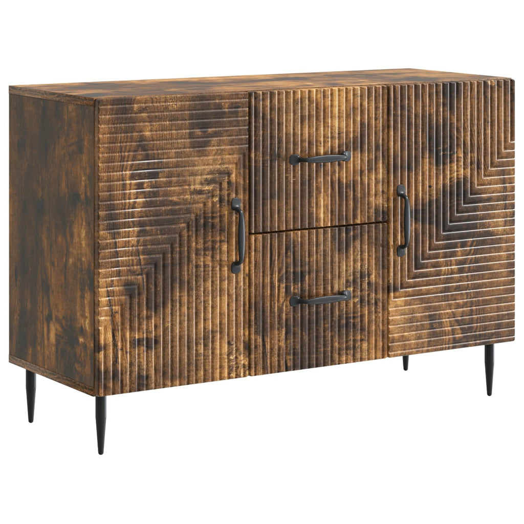 vidaXL Bufet Dąb wędzony 89 x 34,5 x 60 cm Drewno inżynieryjne
