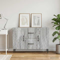 vidaXL Bufet Szary Sonoma 89 x 34,5 x 60 cm Drewno inżynieryjne