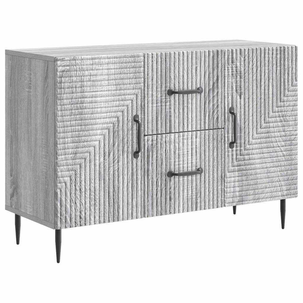 vidaXL Bufet Szary Sonoma 89 x 34,5 x 60 cm Drewno inżynieryjne