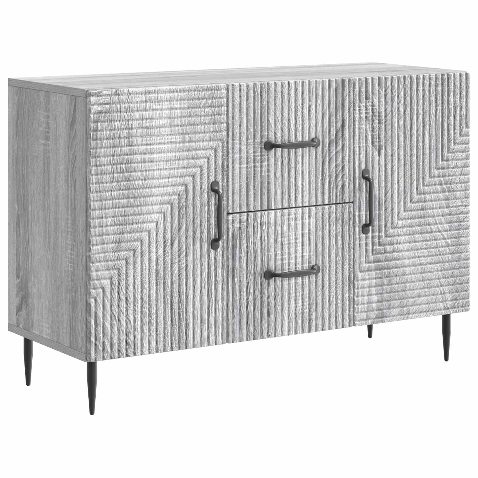 vidaXL Bufet Szary Sonoma 89 x 34,5 x 60 cm Drewno inżynieryjne