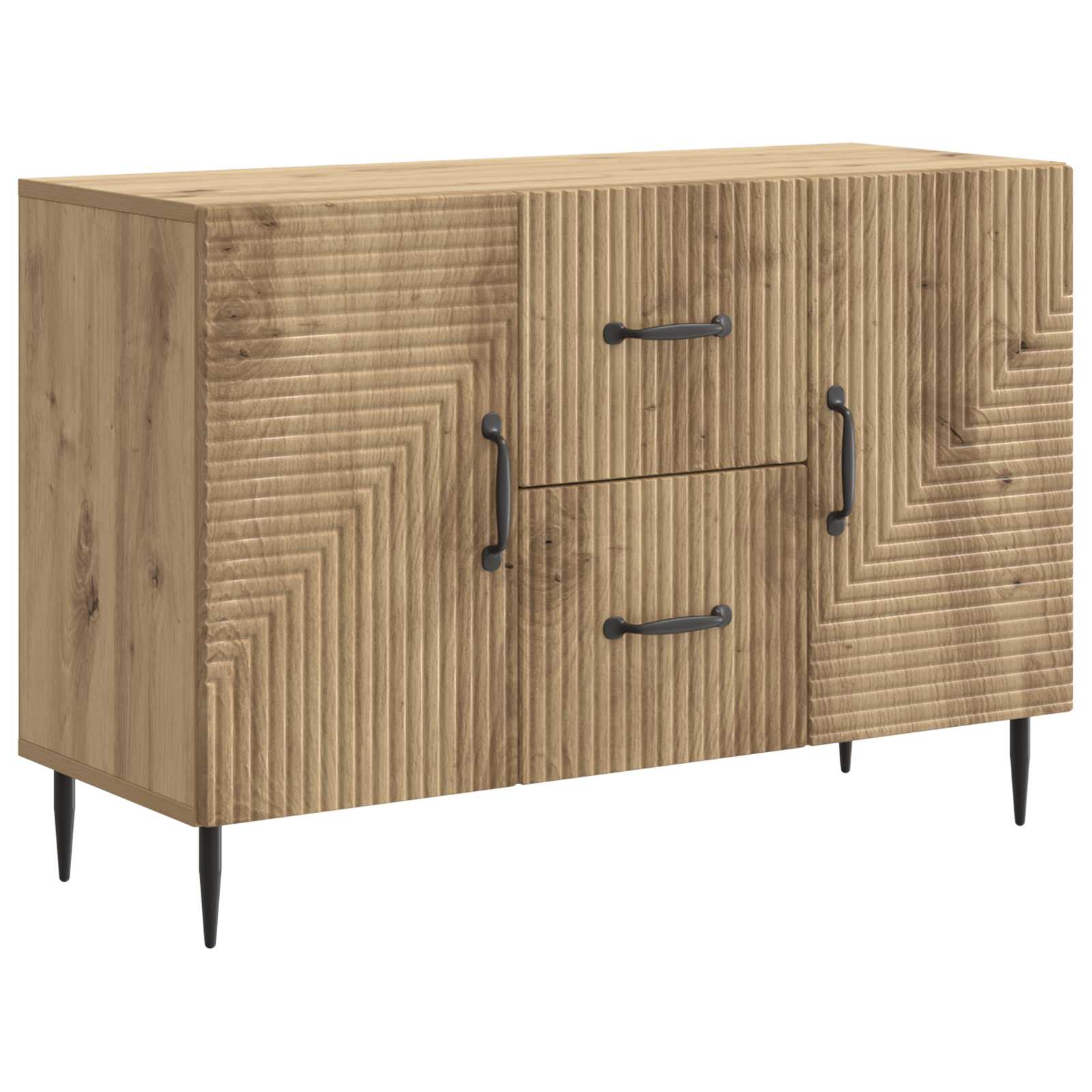 vidaXL Bufet Dąb artisan 89 x 34,5 x 60 cm Drewno inżynieryjne