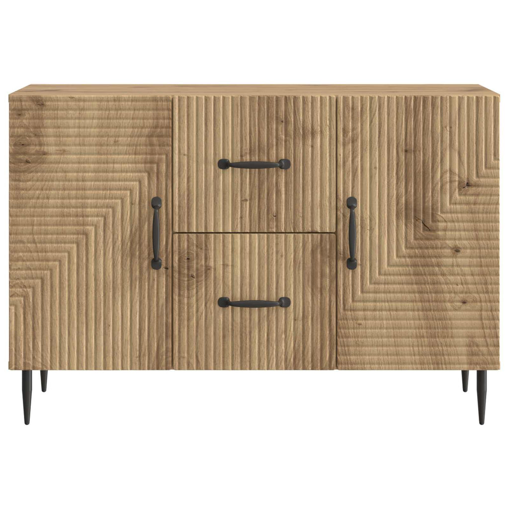 vidaXL Bufet Dąb artisan 89 x 34,5 x 60 cm Drewno inżynieryjne