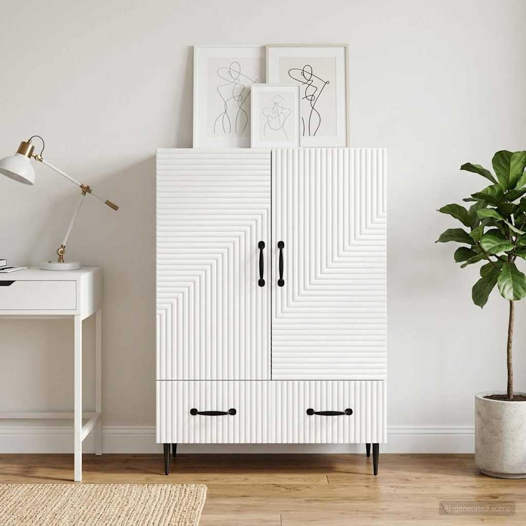 vidaXL Bufet Biały 66 x 34,5 x 95 cm Drewno inżynieryjne