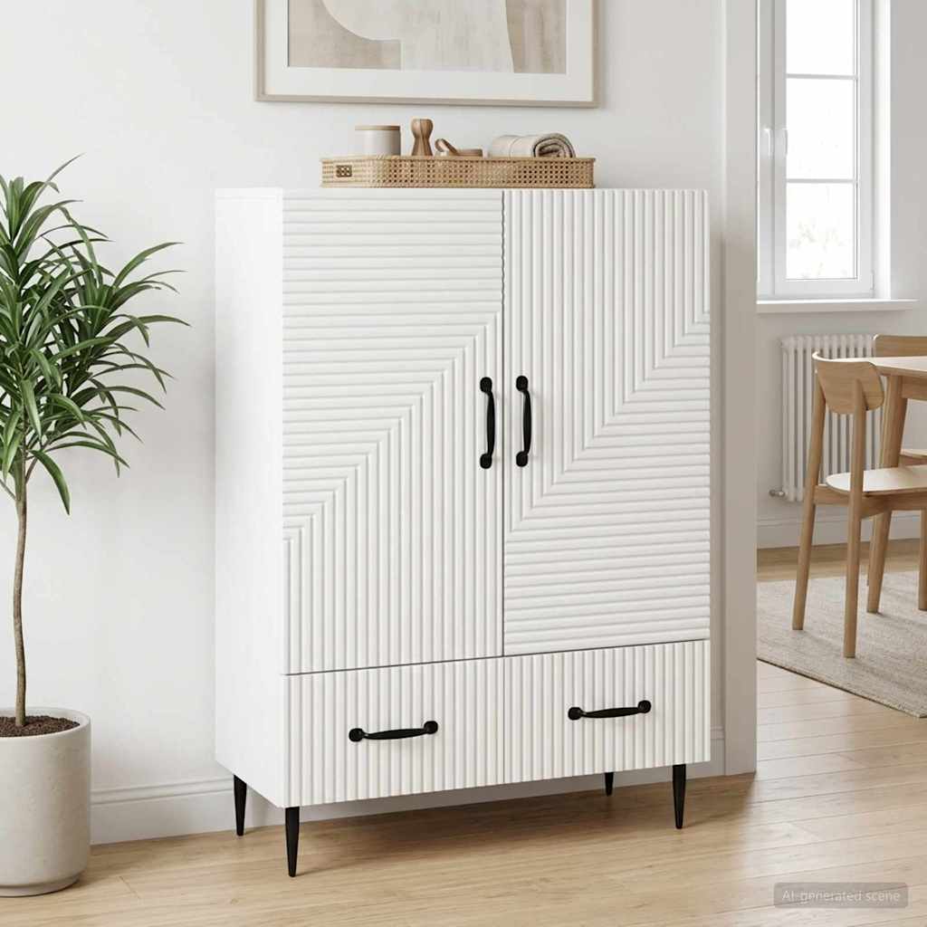 vidaXL Bufet Biały 66 x 34,5 x 95 cm Drewno inżynieryjne