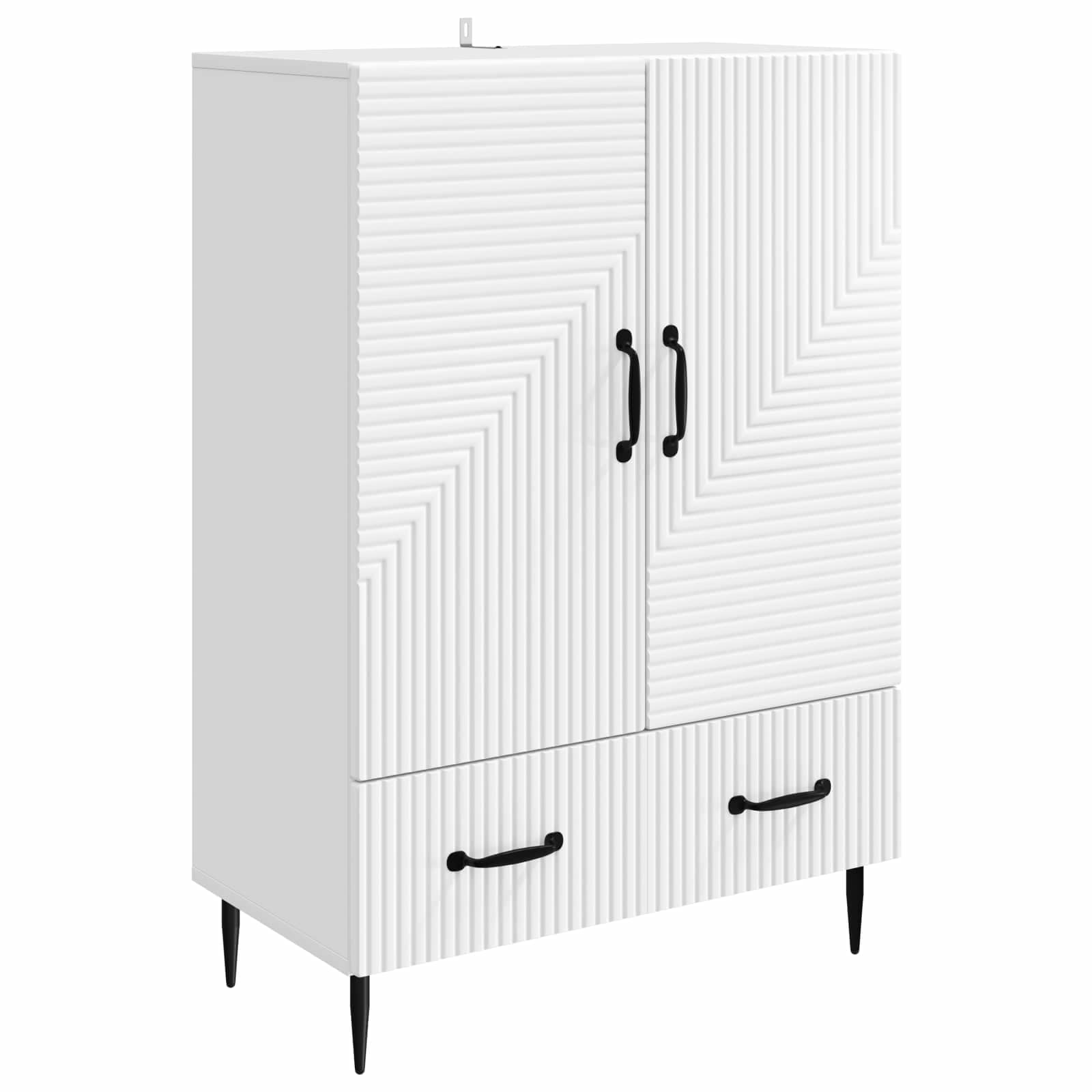 vidaXL Bufet Biały 66 x 34,5 x 95 cm Drewno inżynieryjne