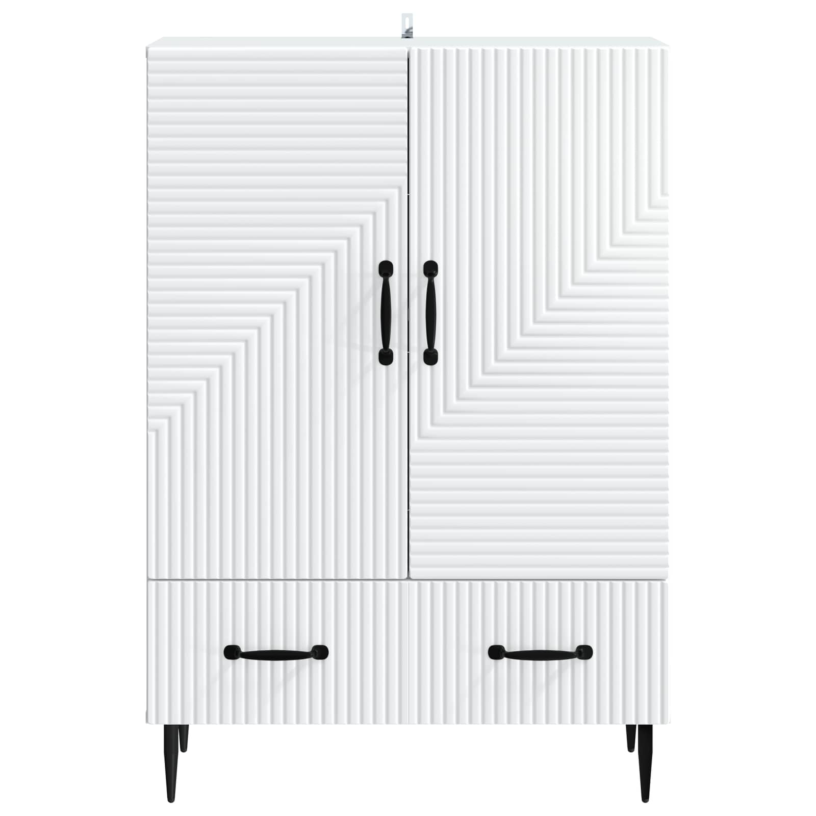 vidaXL Bufet Biały 66 x 34,5 x 95 cm Drewno inżynieryjne