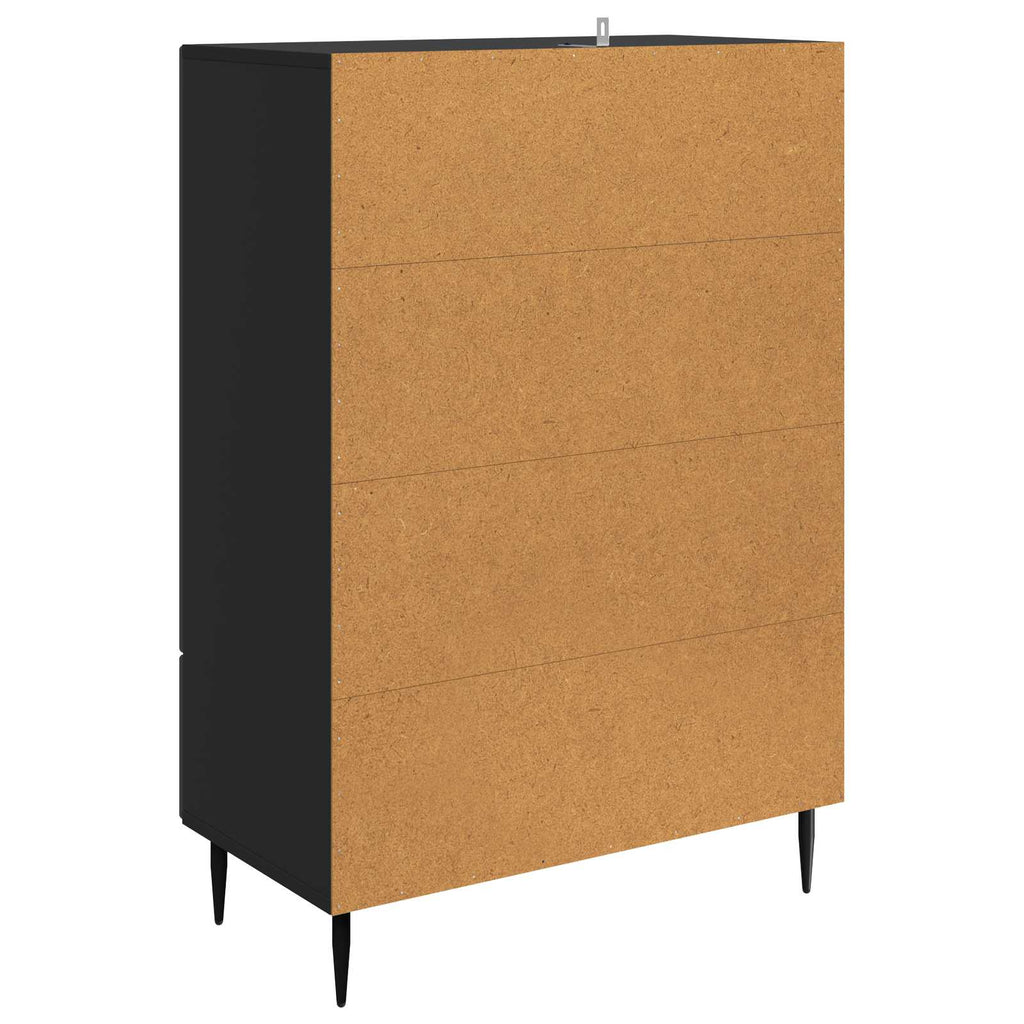 vidaXL Bufet z szufladą Czarny 66 x 34,5 x 95 cm Drewno inżynieryjne