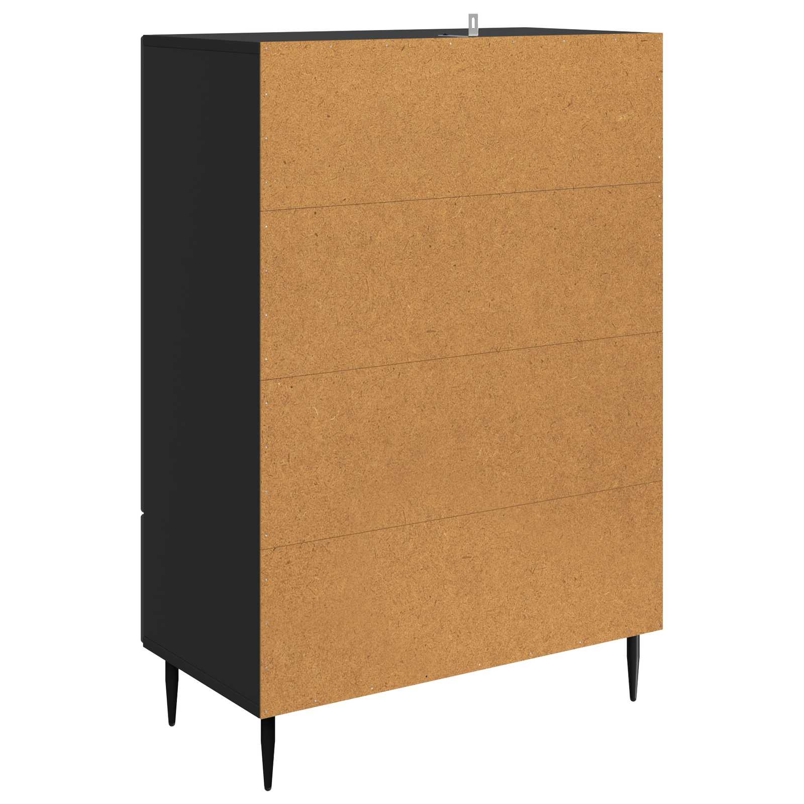 vidaXL Bufet z szufladą Czarny 66 x 34,5 x 95 cm Drewno inżynieryjne