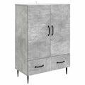 vidaXL Bufet Betonowy szary 66 x 34,5 x 95 cm Drewno inżynieryjne