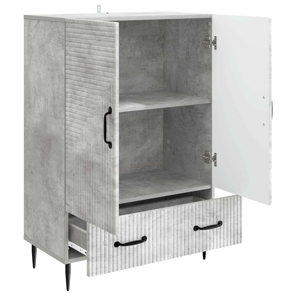 vidaXL Bufet Betonowy szary 66 x 34,5 x 95 cm Drewno inżynieryjne