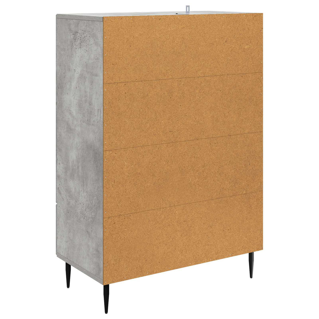 vidaXL Bufet Betonowy szary 66 x 34,5 x 95 cm Drewno inżynieryjne