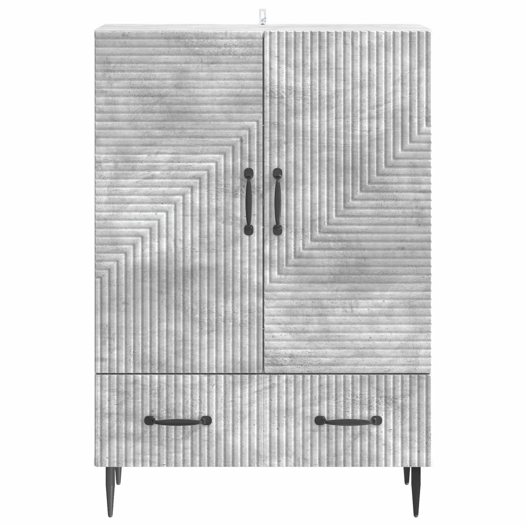 vidaXL Bufet Betonowy szary 66 x 34,5 x 95 cm Drewno inżynieryjne
