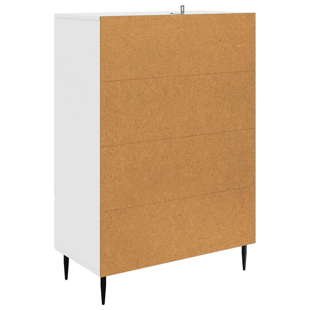 vidaXL Bufet Biały wysoki połysk 66 x 34,5 x 95 cm Drewno inżynieryjne