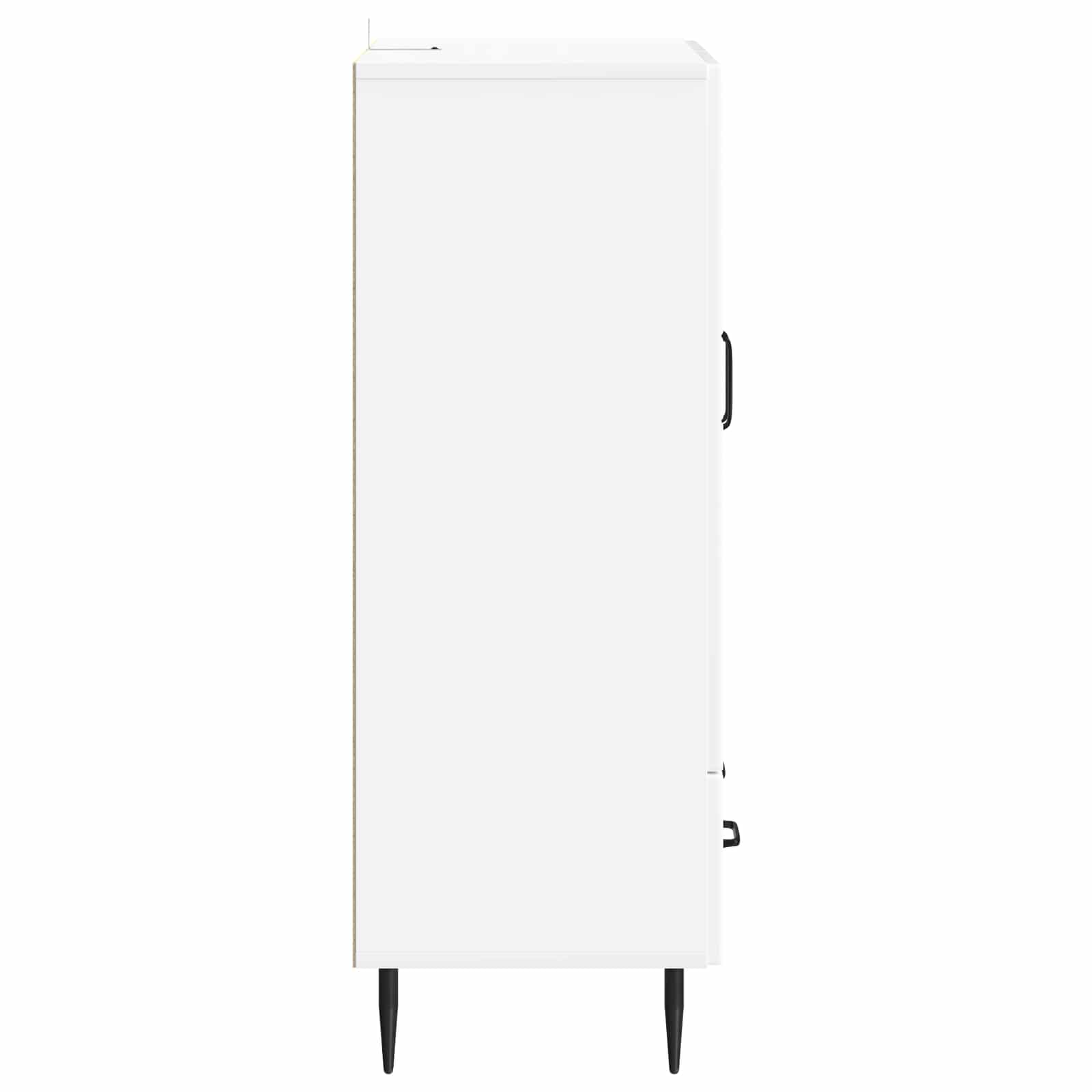 vidaXL Bufet Biały wysoki połysk 66 x 34,5 x 95 cm Drewno inżynieryjne