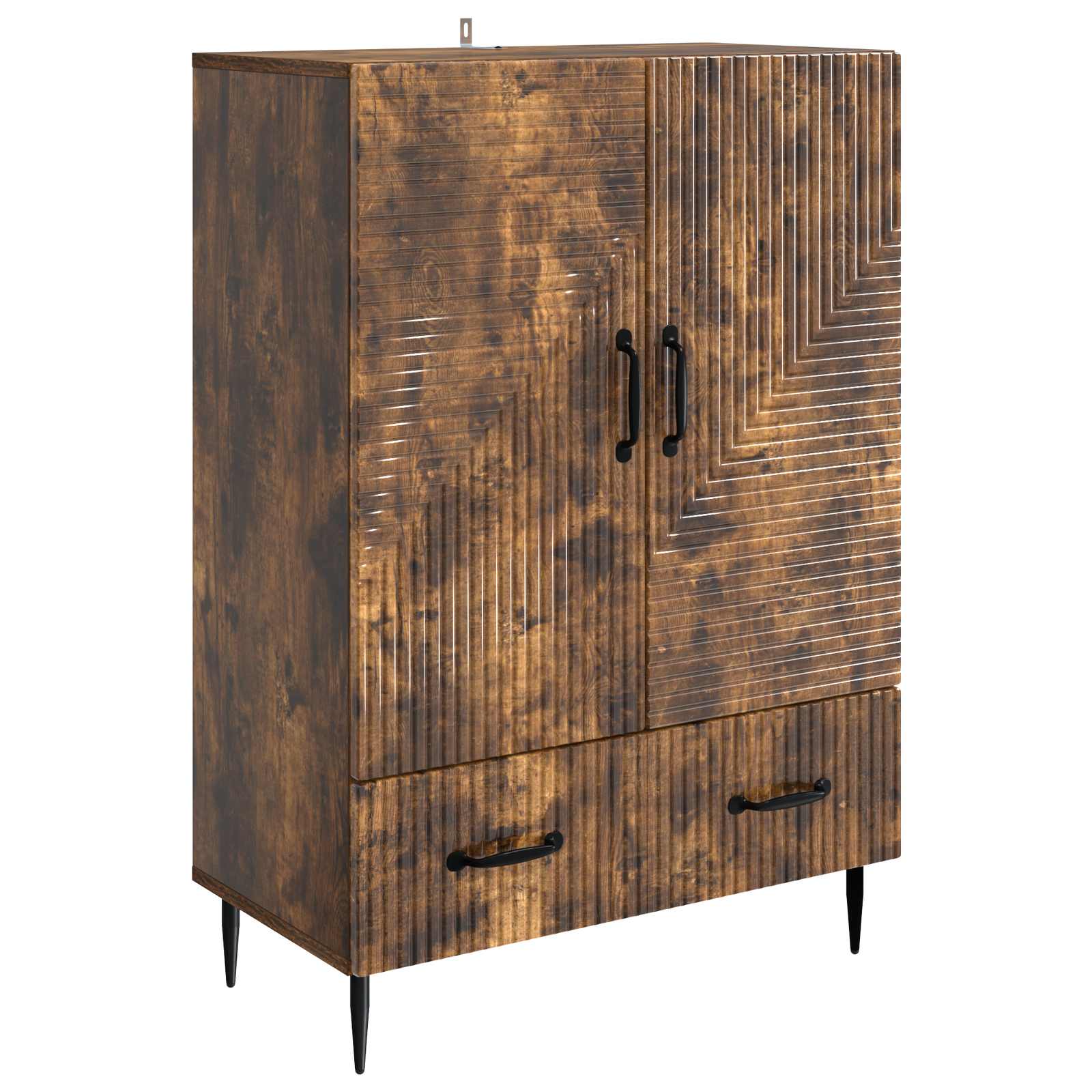 vidaXL Bufet Dąb wędzony 66 x 34,5 x 95 cm Drewno inżynieryjne