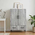 vidaXL Bufet Szary Sonoma 66 x 34,5 x 95 cm Drewno inżynieryjne