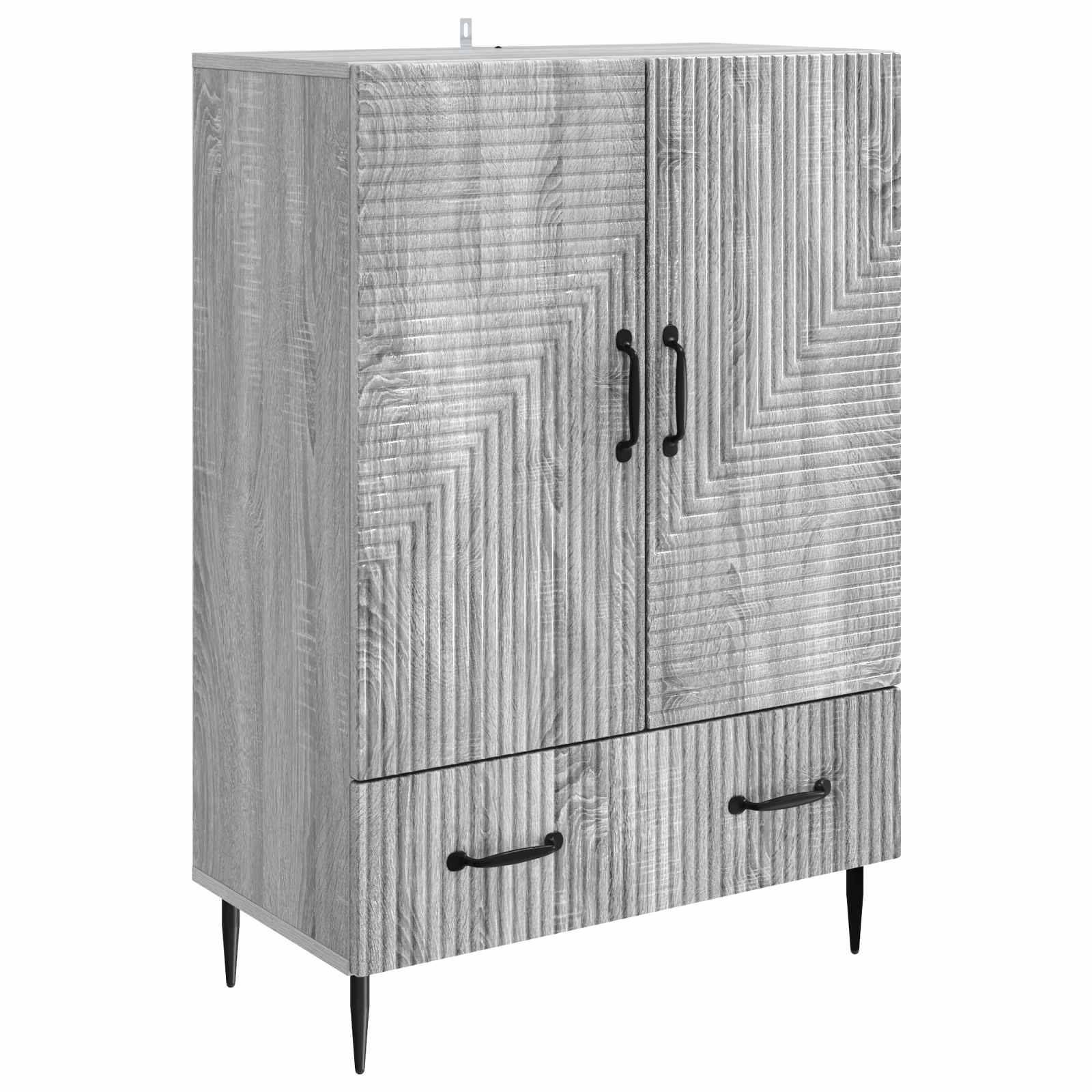 vidaXL Bufet Szary Sonoma 66 x 34,5 x 95 cm Drewno inżynieryjne
