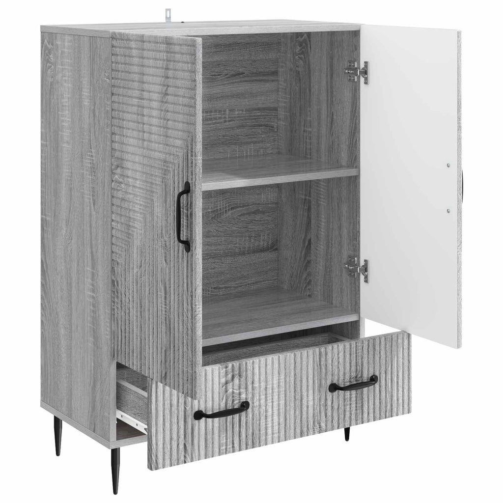 vidaXL Bufet Szary Sonoma 66 x 34,5 x 95 cm Drewno inżynieryjne