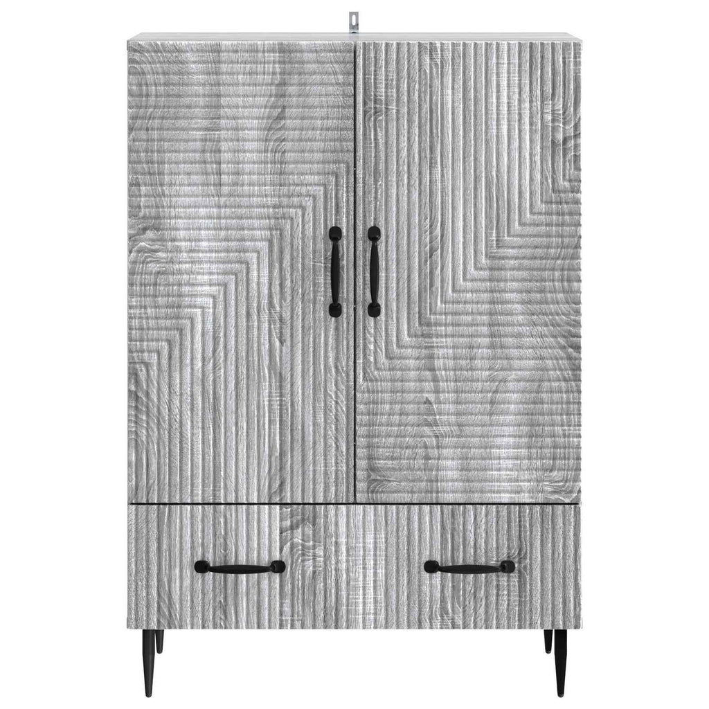 vidaXL Bufet Szary Sonoma 66 x 34,5 x 95 cm Drewno inżynieryjne