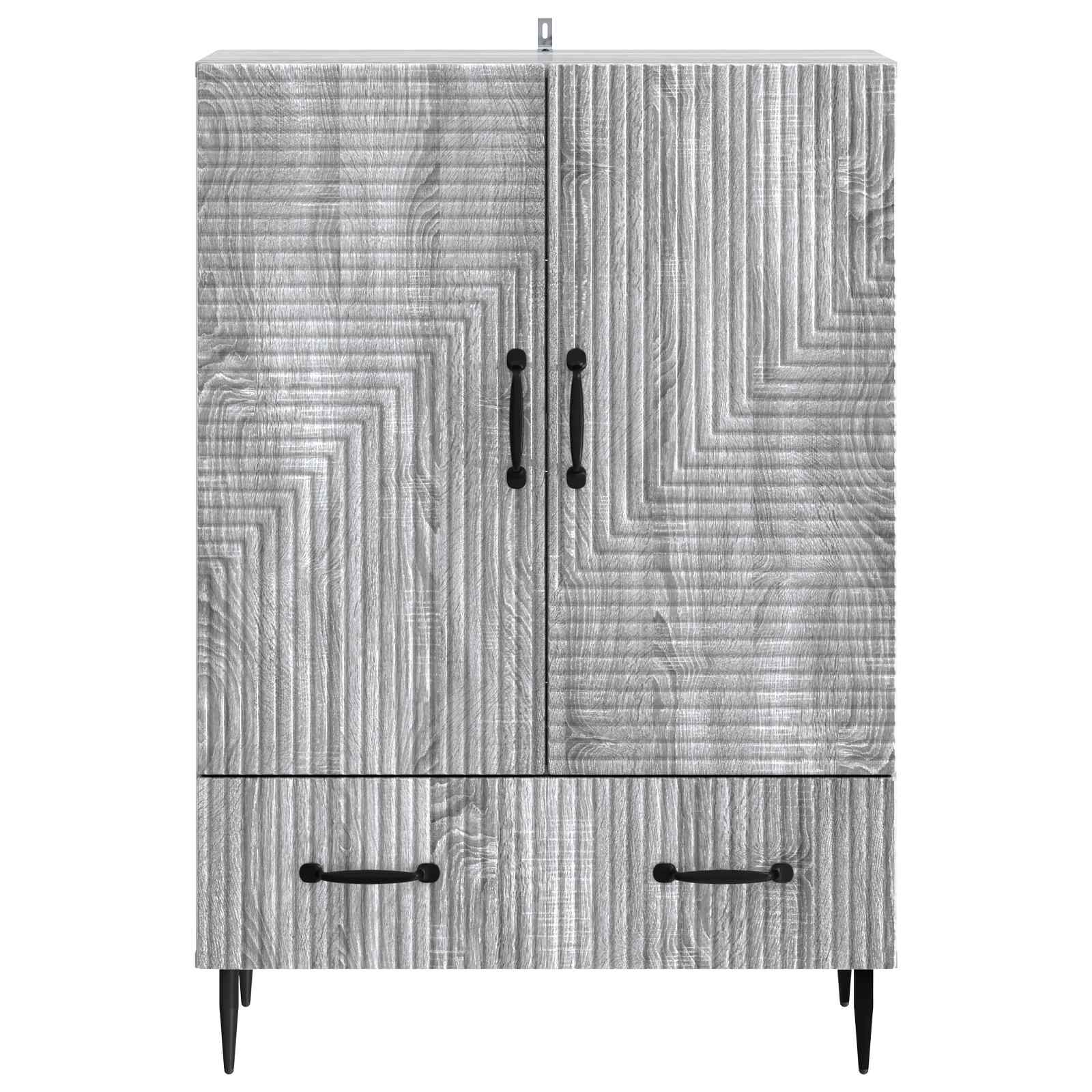 vidaXL Bufet Szary Sonoma 66 x 34,5 x 95 cm Drewno inżynieryjne