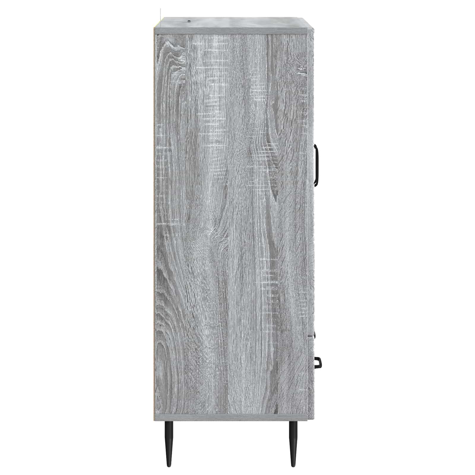 vidaXL Bufet Szary Sonoma 66 x 34,5 x 95 cm Drewno inżynieryjne