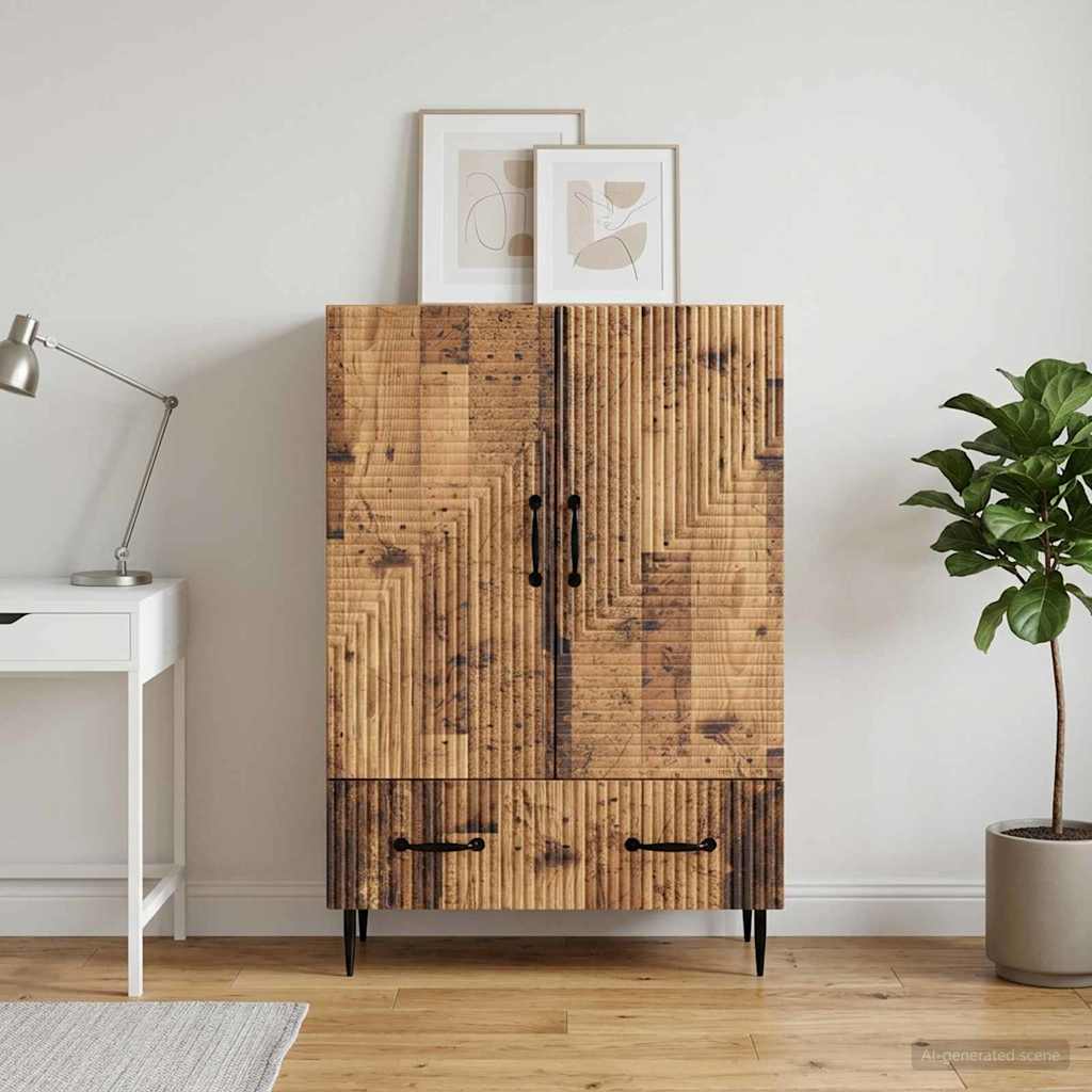 vidaXL Bufet Stare drewno 66 x 34,5 x 95 cm Drewno inżynieryjne