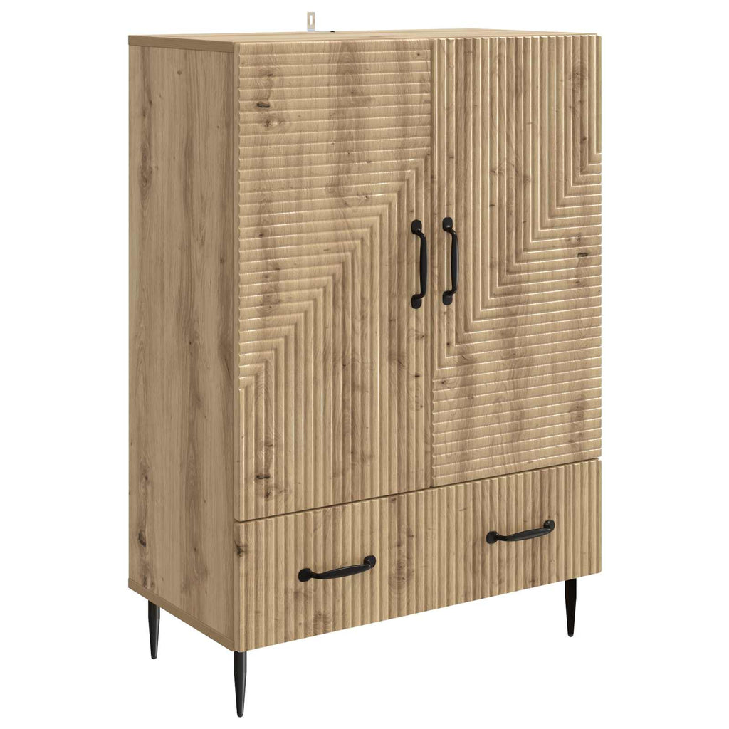 vidaXL Bufet Dąb artisan 66 x 34,5 x 95 cm Drewno inżynieryjne