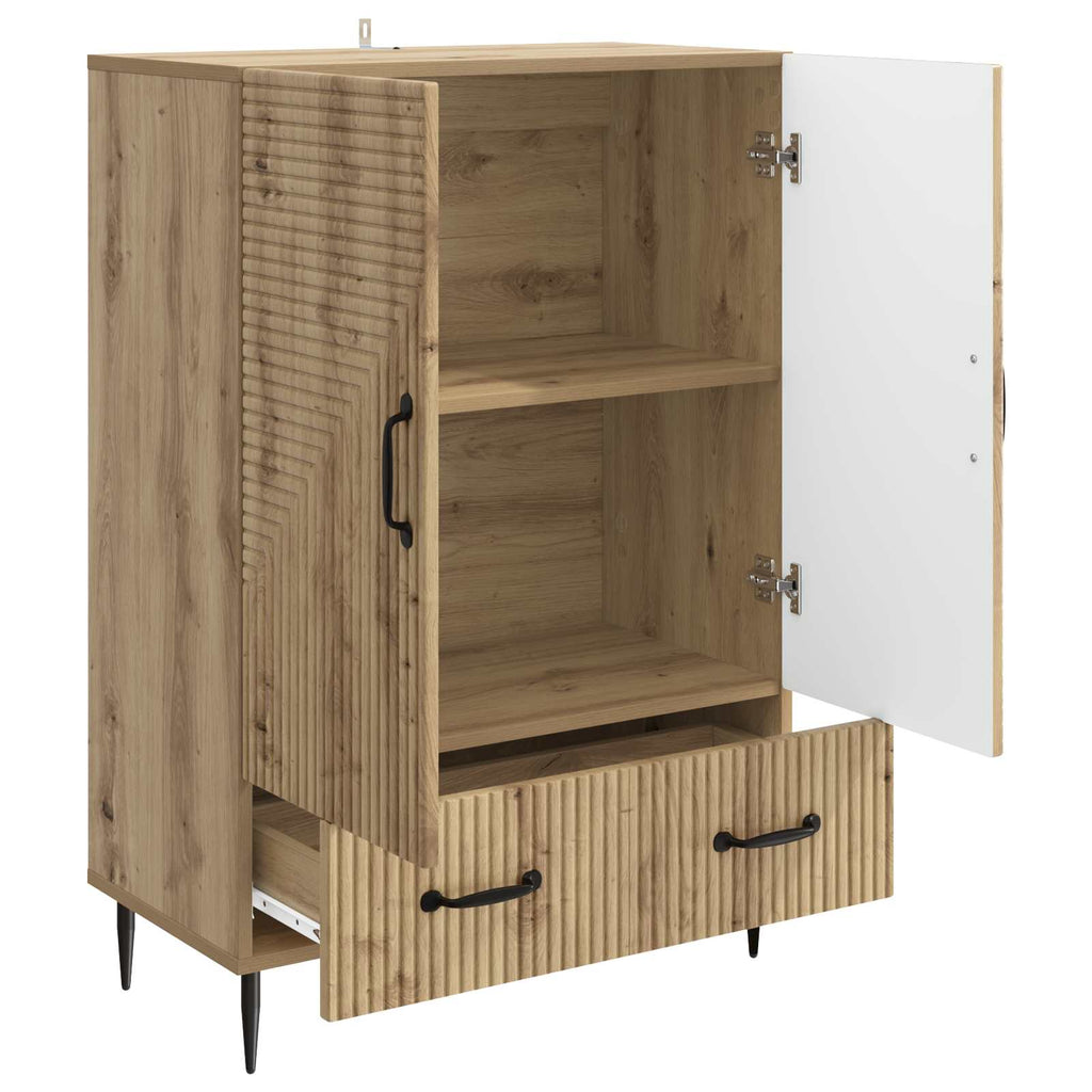 vidaXL Bufet Dąb artisan 66 x 34,5 x 95 cm Drewno inżynieryjne