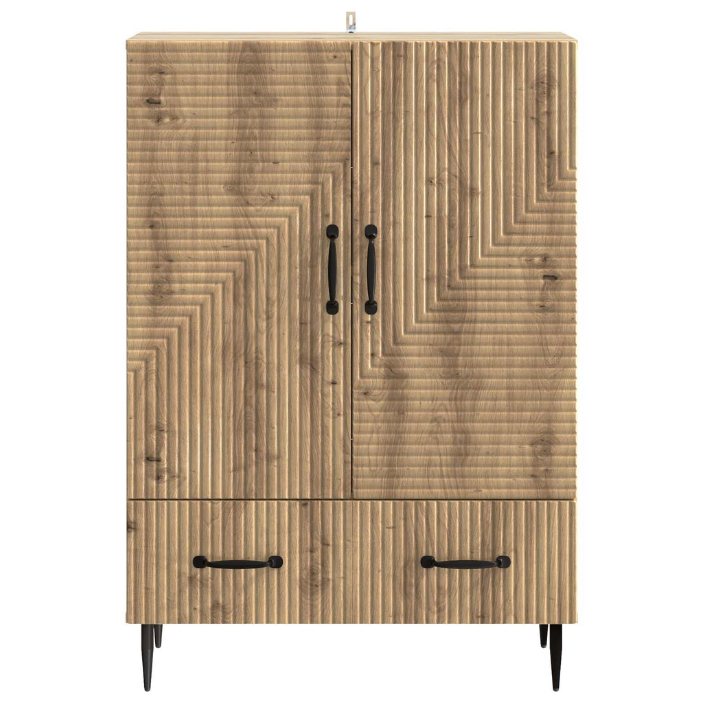 vidaXL Bufet Dąb artisan 66 x 34,5 x 95 cm Drewno inżynieryjne