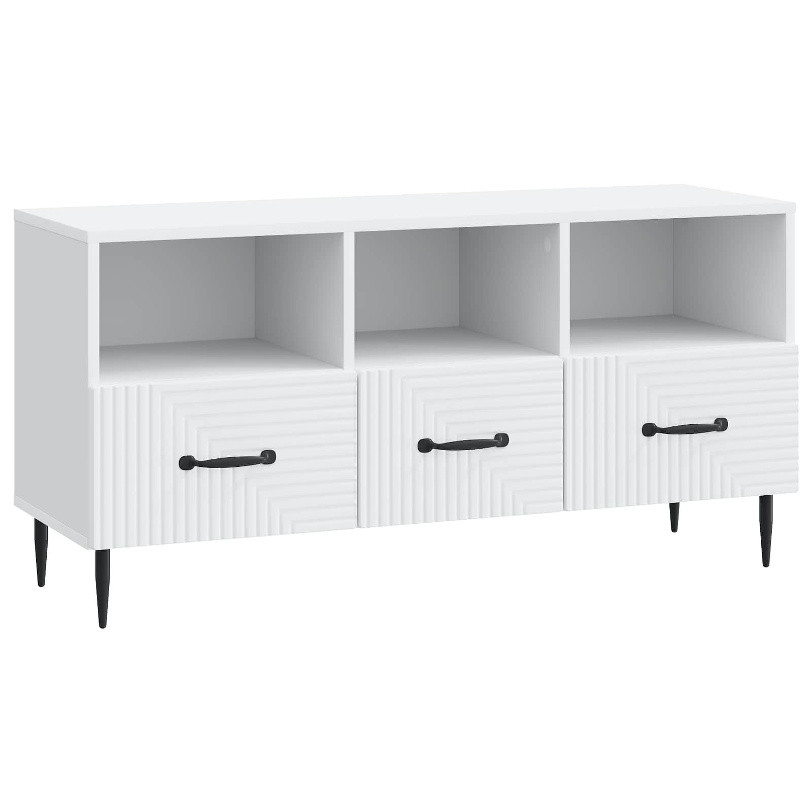 vidaXL Szafka pod telewizor z szufladą Biały 102 x 34,5 x 50 cm