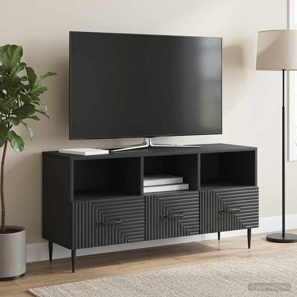 vidaXL Szafka pod telewizor z szufladą Czarny 102 x 34,5 x 50 cm