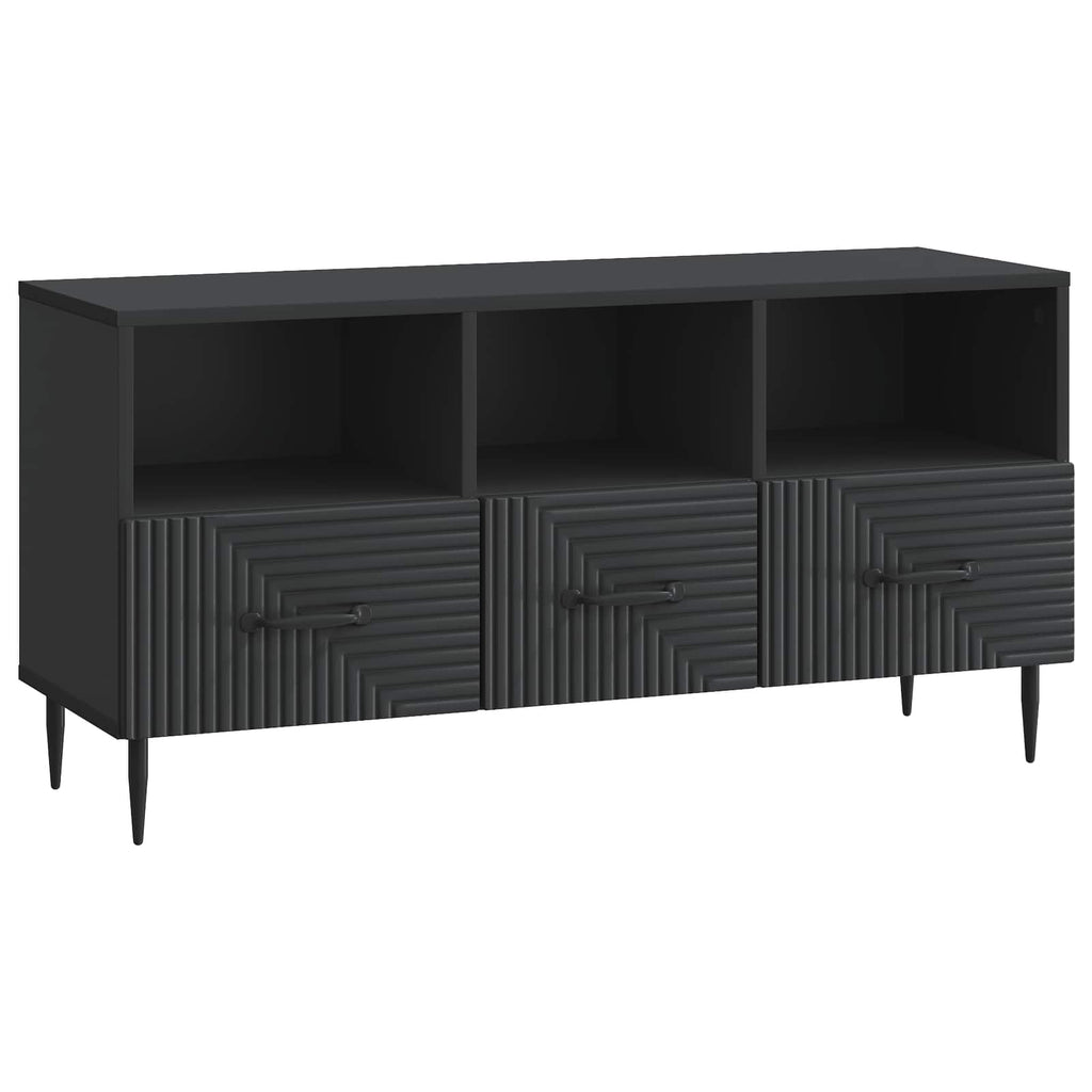 vidaXL Szafka pod telewizor z szufladą Czarny 102 x 34,5 x 50 cm