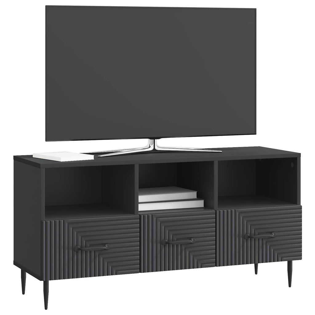 vidaXL Szafka pod telewizor z szufladą Czarny 102 x 34,5 x 50 cm